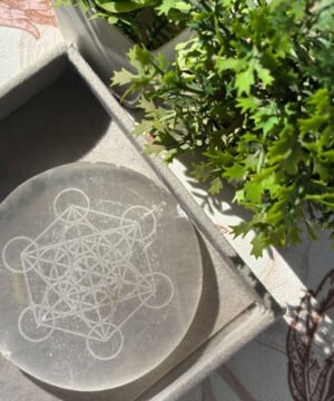 Selenite Charging Plate- Metatron's cube